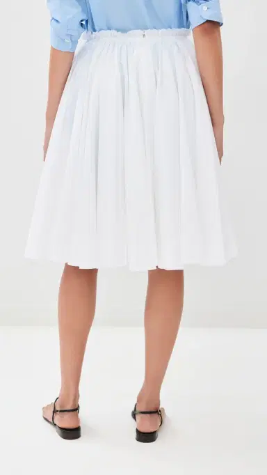 AMI Midi Corolla Skirt Blanc | Thumbnail 4 AMI Midi Corolla Skirt Blanc | Thumbnail 4