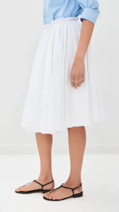 AMI Midi Corolla Skirt Blanc | Thumbnail 5 AMI Midi Corolla Skirt Blanc | Thumbnail 5