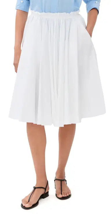AMI Midi Corolla Skirt Blanc | Thumbnail 1 AMI Midi Corolla Skirt Blanc | Thumbnail 1