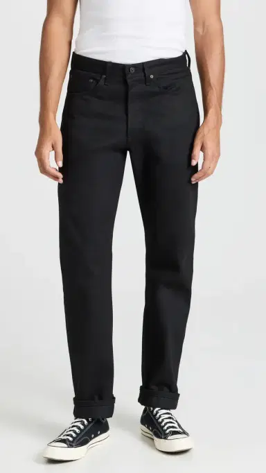 Naked & Famous Denim Solid Selvedge Jeans Black | Thumbnail 2 Naked & Famous Denim Solid Selvedge Jeans Black | Thumbnail 2
