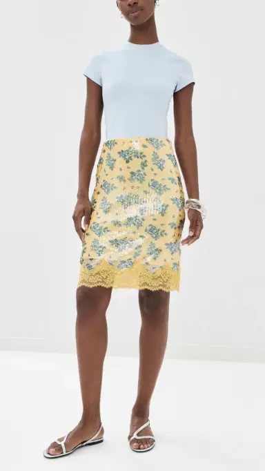 endless rose equin Printed kirt Lemon Multi | Thumbnail 5 endless rose equin Printed kirt Lemon Multi | Thumbnail 5