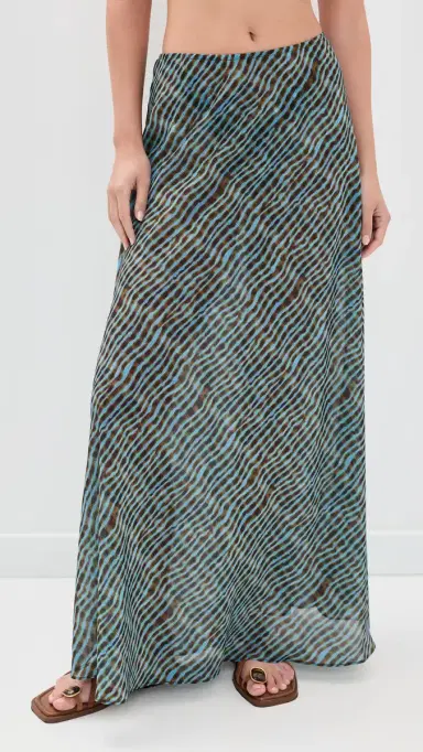 STAUD Velma Coverup Skirt Tidal hell | Thumbnail 3 STAUD Velma Coverup Skirt Tidal hell | Thumbnail 3