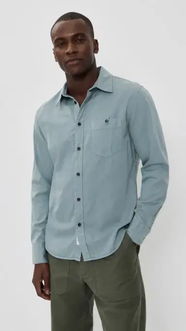 rag & bone Tomlin Pocket Shirt Stel | Thumbnail 2 rag & bone Tomlin Pocket Shirt Stel | Thumbnail 2