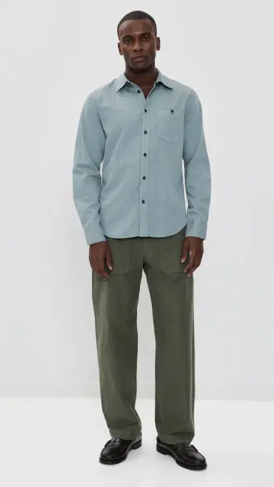 rag & bone Tomlin Pocket Shirt Stel | Thumbnail 5 rag & bone Tomlin Pocket Shirt Stel | Thumbnail 5