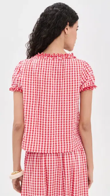 Splendid Gigi Gingham Top Firework/White | Thumbnail 3 Splendid Gigi Gingham Top Firework/White | Thumbnail 3