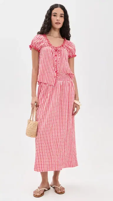Splendid Gigi Gingham Top Firework/White | Thumbnail 5 Splendid Gigi Gingham Top Firework/White | Thumbnail 5