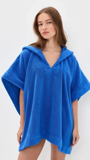 Lisa Marie Fernandez Beach Poncho Cobalt Blue Terry M/L | Thumbnail 2 Lisa Marie Fernandez Beach Poncho Cobalt Blue Terry M/L | Thumbnail 2