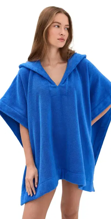 Lisa Marie Fernandez Beach Poncho Cobalt Blue Terry M/L | Thumbnail 1 Lisa Marie Fernandez Beach Poncho Cobalt Blue Terry M/L | Thumbnail 1