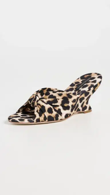 Loeffler Randall Marsy Angled Wedge Sandals Leopard 7 | Thumbnail 2 Loeffler Randall Marsy Angled Wedge Sandals Leopard 7 | Thumbnail 2