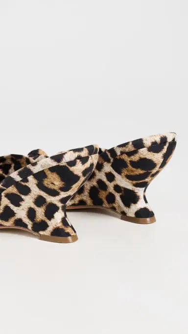 Loeffler Randall Marsy Angled Wedge Sandals Leopard 7 | Thumbnail 4 Loeffler Randall Marsy Angled Wedge Sandals Leopard 7 | Thumbnail 4
