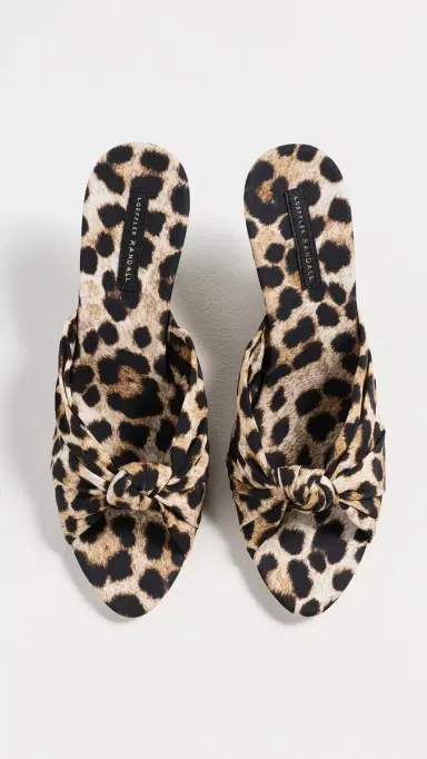Loeffler Randall Marsy Angled Wedge Sandals Leopard 7 | Thumbnail 5 Loeffler Randall Marsy Angled Wedge Sandals Leopard 7 | Thumbnail 5