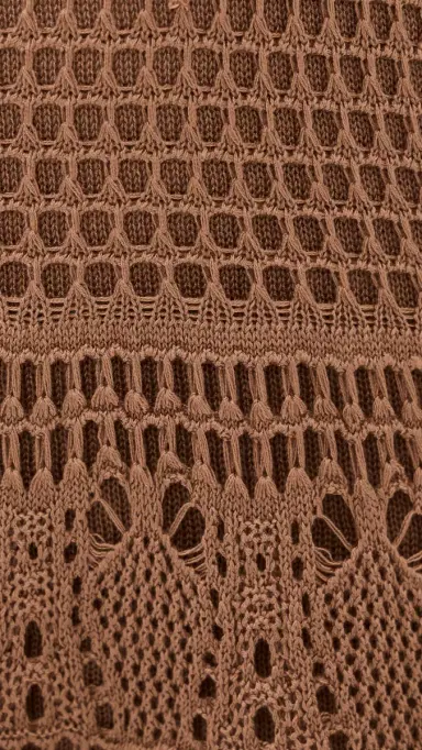 Dress To Vintage Tricot Maxi Dress Brown Castanha | Thumbnail 6 Dress To Vintage Tricot Maxi Dress Brown Castanha | Thumbnail 6