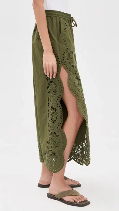 Sea Vittoria Eyelet Pants Olive | Thumbnail 4 Sea Vittoria Eyelet Pants Olive | Thumbnail 4