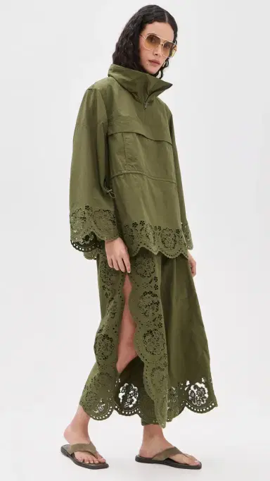 Sea Vittoria Eyelet Pants Olive | Thumbnail 5 Sea Vittoria Eyelet Pants Olive | Thumbnail 5