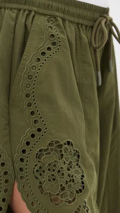 Sea Vittoria Eyelet Pants Olive | Thumbnail 6 Sea Vittoria Eyelet Pants Olive | Thumbnail 6