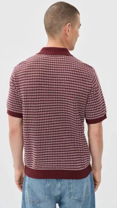 Madewell Jun um titch ingle Button Polo Dusty Merlot | Thumbnail 3 Madewell Jun um titch ingle Button Polo Dusty Merlot | Thumbnail 3