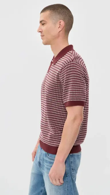 Madewell Jun um titch ingle Button Polo Dusty Merlot | Thumbnail 4 Madewell Jun um titch ingle Button Polo Dusty Merlot | Thumbnail 4