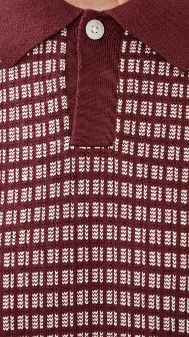 Madewell Jun um titch ingle Button Polo Dusty Merlot | Thumbnail 6 Madewell Jun um titch ingle Button Polo Dusty Merlot | Thumbnail 6