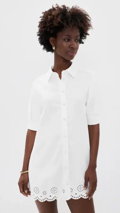 FRAME The Eyelet Play Dress White | Thumbnail 2 FRAME The Eyelet Play Dress White | Thumbnail 2