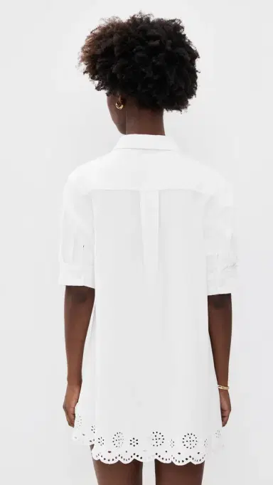 FRAME The Eyelet Play Dress White | Thumbnail 3 FRAME The Eyelet Play Dress White | Thumbnail 3