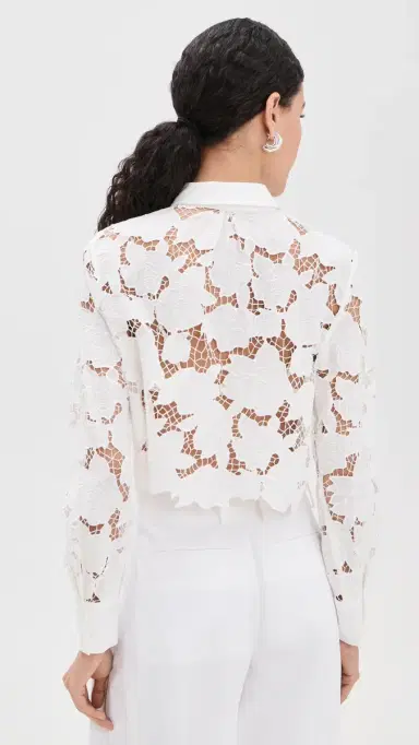 L'AGENCE eychelle Cropped Button Down Shirt | Thumbnail 3 L'AGENCE eychelle Cropped Button Down Shirt | Thumbnail 3
