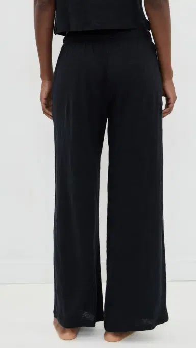 Eberjey Organic Linen Knit Pants Black | Thumbnail 3 Eberjey Organic Linen Knit Pants Black | Thumbnail 3