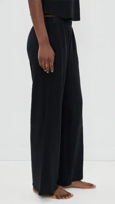 Eberjey Organic Linen Knit Pants Black | Thumbnail 4 Eberjey Organic Linen Knit Pants Black | Thumbnail 4