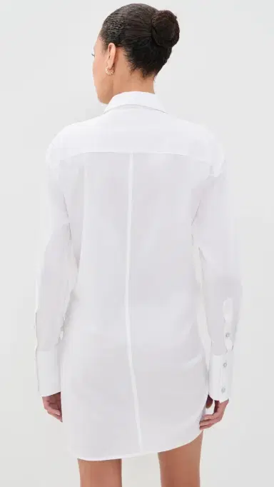 Helmut Lang Knot Shirt Dress White | Thumbnail 3 Helmut Lang Knot Shirt Dress White | Thumbnail 3