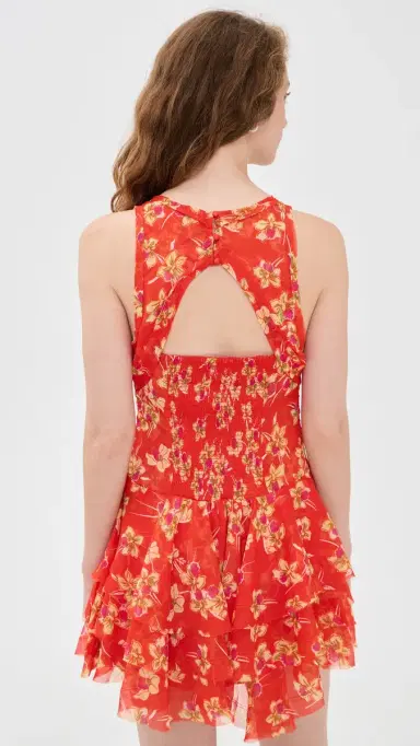 Free People Raven Printed Mini Dress Red Combo | Thumbnail 3 Free People Raven Printed Mini Dress Red Combo | Thumbnail 3