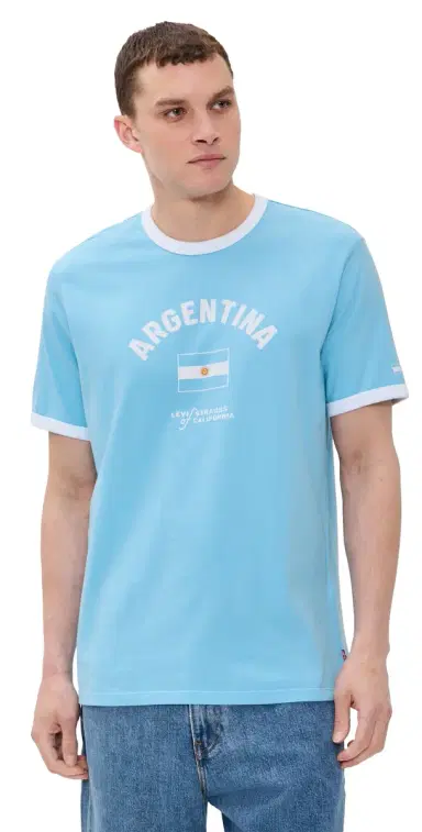 Levi's X World Cup Argentina Ringer Tee | Thumbnail 1 Levi's X World Cup Argentina Ringer Tee | Thumbnail 1