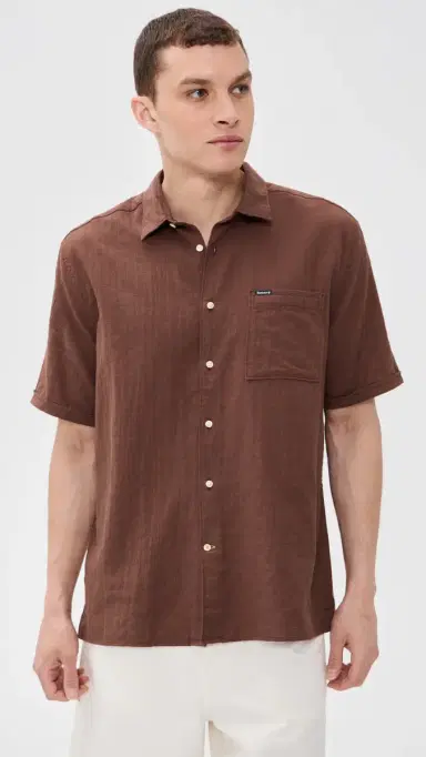 Barbour Kingswood Ripstop ummer Shirt Burnt Pepper | Thumbnail 2 Barbour Kingswood Ripstop ummer Shirt Burnt Pepper | Thumbnail 2