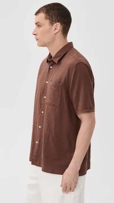 Barbour Kingswood Ripstop ummer Shirt Burnt Pepper | Thumbnail 4 Barbour Kingswood Ripstop ummer Shirt Burnt Pepper | Thumbnail 4