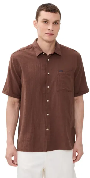 Barbour Kingswood Ripstop ummer Shirt Burnt Pepper | Thumbnail 1 Barbour Kingswood Ripstop ummer Shirt Burnt Pepper | Thumbnail 1