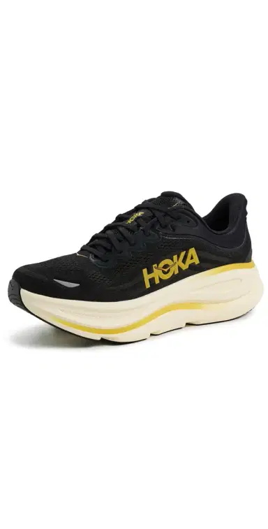 Hoka Bondi 9 Sneakers Carbon Black/Yellow Gold | Thumbnail 1 Hoka Bondi 9 Sneakers Carbon Black/Yellow Gold | Thumbnail 1