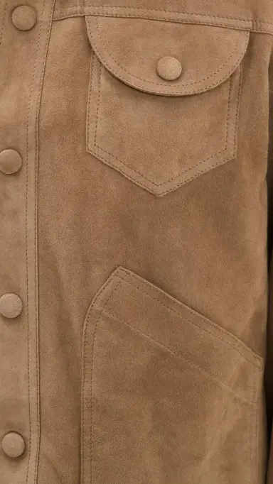 FRAME The Suede Utility Jacket Chai | Thumbnail 6 FRAME The Suede Utility Jacket Chai | Thumbnail 6