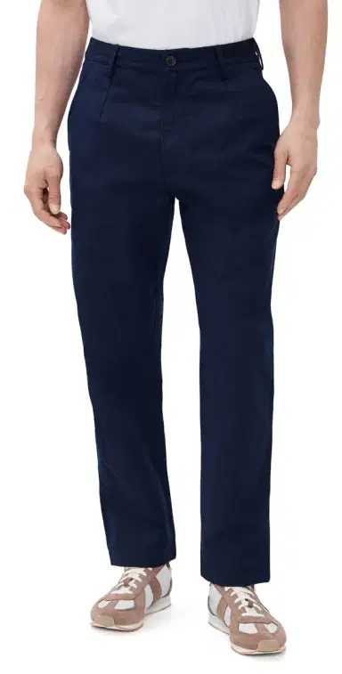 Universal Works Dizzy Linen Trousers Navy | Thumbnail 1 Universal Works Dizzy Linen Trousers Navy | Thumbnail 1