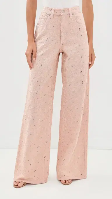 PAIGE Cameron Wide Leg Jeans Sunset Peach Embroidered | Thumbnail 2 PAIGE Cameron Wide Leg Jeans Sunset Peach Embroidered | Thumbnail 2