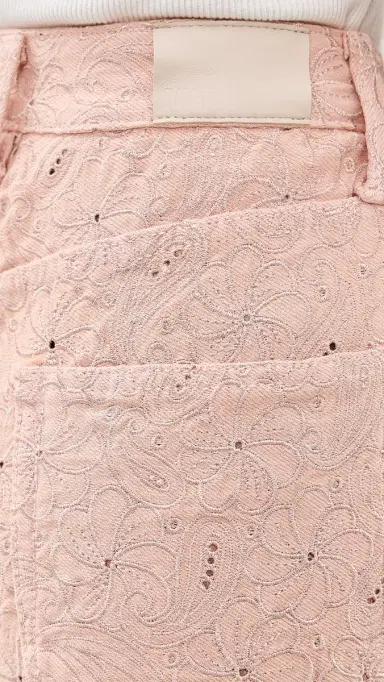 PAIGE Cameron Wide Leg Jeans Sunset Peach Embroidered | Thumbnail 6 PAIGE Cameron Wide Leg Jeans Sunset Peach Embroidered | Thumbnail 6