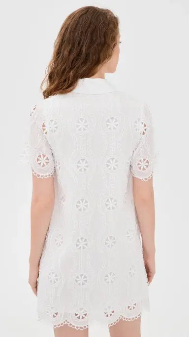English Factory Collared Shirt Mini Dress White | Thumbnail 3 English Factory Collared Shirt Mini Dress White | Thumbnail 3