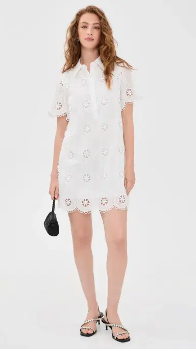 English Factory Collared Shirt Mini Dress White | Thumbnail 5 English Factory Collared Shirt Mini Dress White | Thumbnail 5