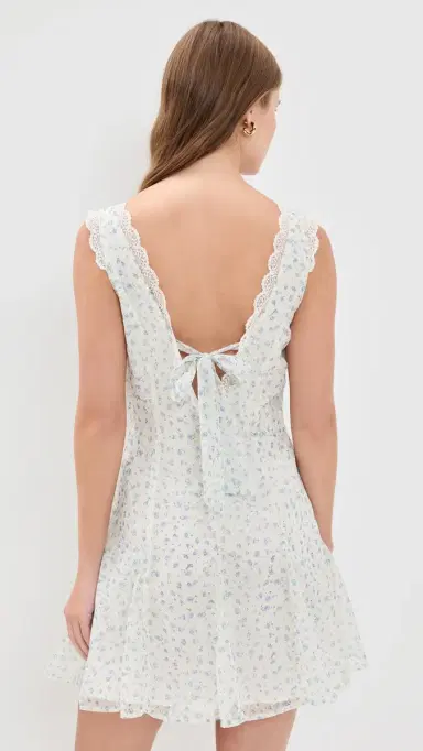 For Love & Lemons Cape Cod Mini Dress Blue | Thumbnail 3 For Love & Lemons Cape Cod Mini Dress Blue | Thumbnail 3