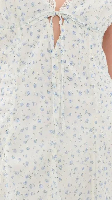 For Love & Lemons Cape Cod Mini Dress Blue | Thumbnail 6 For Love & Lemons Cape Cod Mini Dress Blue | Thumbnail 6