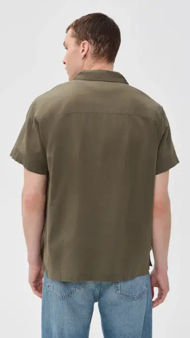 Obey Perry Woven Button Down Canteen M | Thumbnail 3 Obey Perry Woven Button Down Canteen M | Thumbnail 3