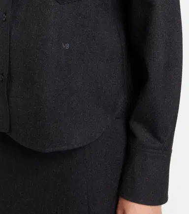 Victoria Beckham Ellys wool flannel shirt | Thumbnail 3 Victoria Beckham Ellys wool flannel shirt | Thumbnail 3