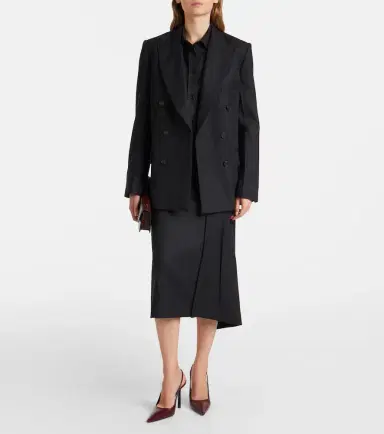 Victoria Beckham Ellys wool flannel shirt | Thumbnail 5 Victoria Beckham Ellys wool flannel shirt | Thumbnail 5