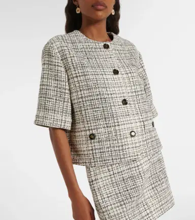 Valentino Cotton-blend tweed jacket | Thumbnail 2 Valentino Cotton-blend tweed jacket | Thumbnail 2