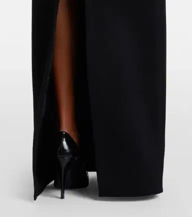 David Koma Velvet-trimmed gown | Thumbnail 2 David Koma Velvet-trimmed gown | Thumbnail 2