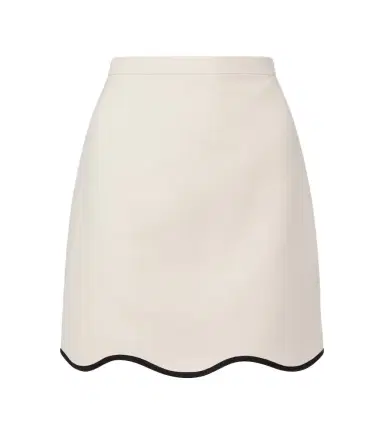 Valentino Crepe Couture scalloped miniskirt | Thumbnail 1 Valentino Crepe Couture scalloped miniskirt | Thumbnail 1