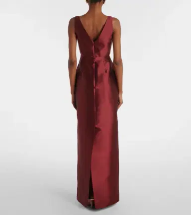 Erdem Floral-appliqué satin gown | Thumbnail 2 Erdem Floral-appliqué satin gown | Thumbnail 2