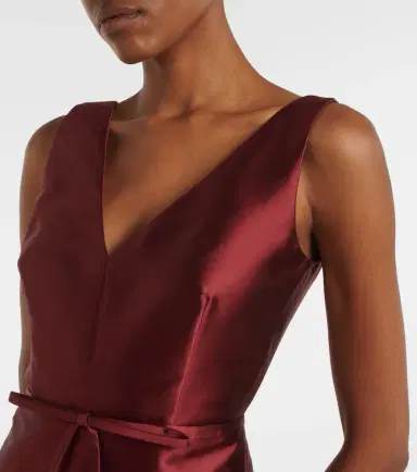 Erdem Floral-appliqué satin gown | Thumbnail 4 Erdem Floral-appliqué satin gown | Thumbnail 4